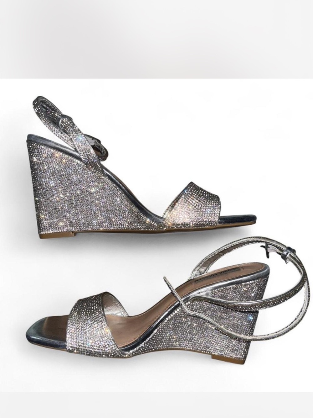 Steve Madden Rhinestone Wedges - 8W
